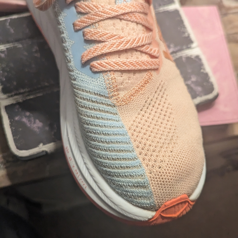 Hoka Women's Athletic Shoes - Peach and Gray